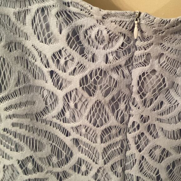 MIRACLESUIT EVERYDAY SHAPEWEAR SIZE 8 LIGHT BLUE CROCHET LACE SLEEVELESS DRESS - Picture 5 of 6